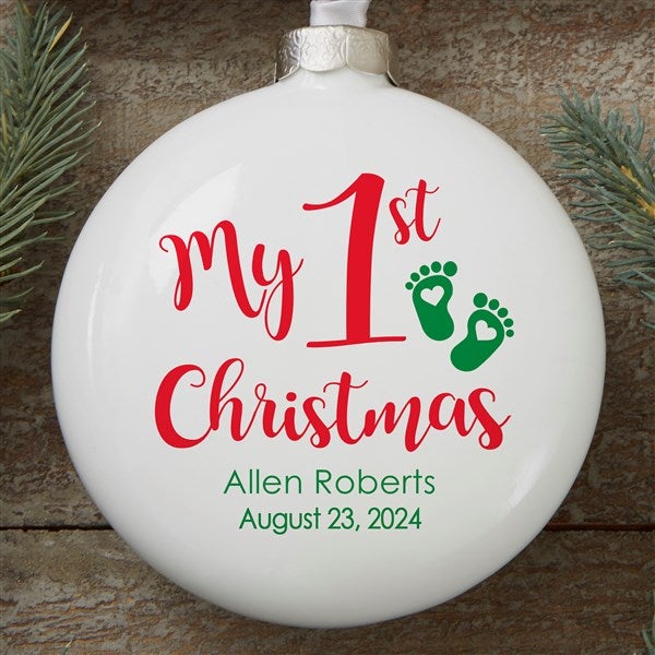 Baby's 1st best sale christmas ornament