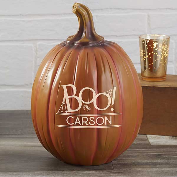 BOO! Personalized Pumpkins - Reusable Halloween Decoration - 21607