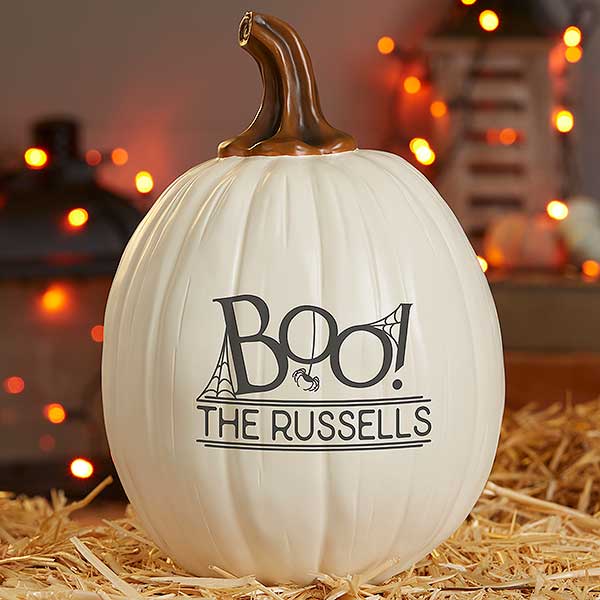 BOO! Personalized Pumpkins - Reusable Halloween Decoration - 21607