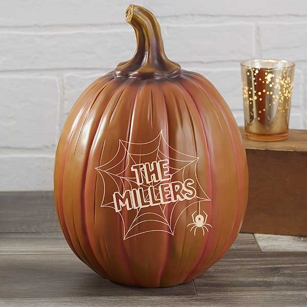 Personalized Pumpkins - Spiders & Spiderwebs - 21608