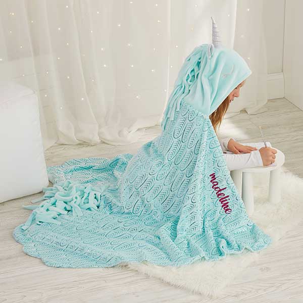 Unicorn blankets with online name