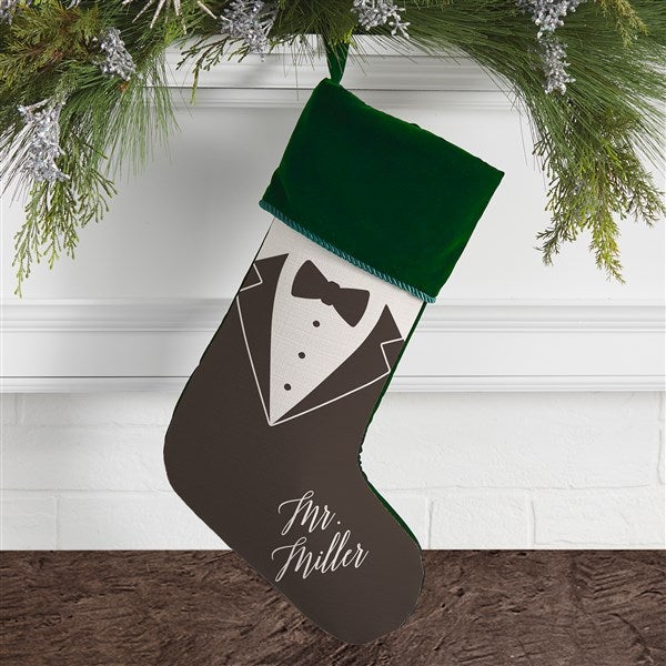 Bride & Groom Personalized Christmas Stockings - 21892