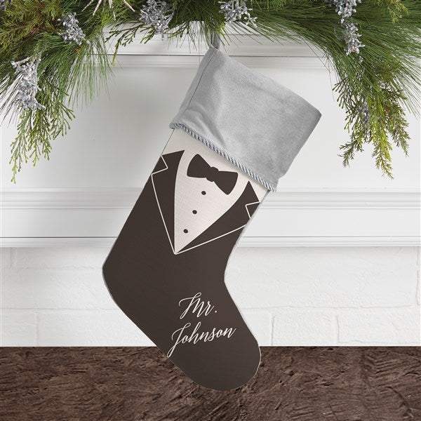 Bride & Groom Personalized Christmas Stockings - 21892