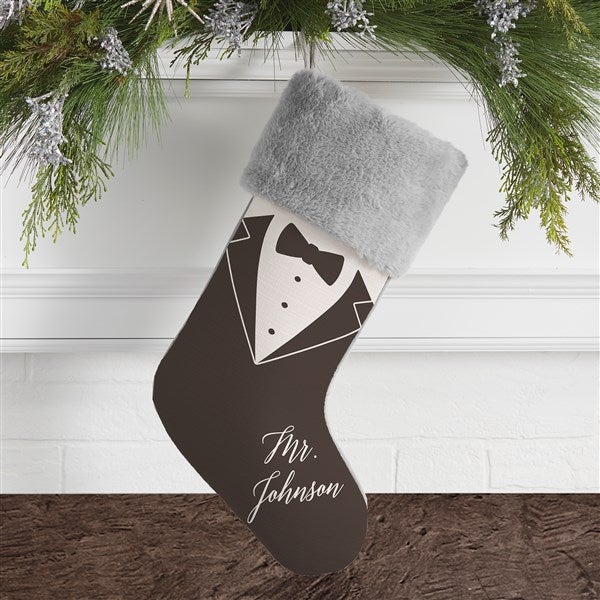 Bride & Groom Personalized Christmas Stockings - 21892