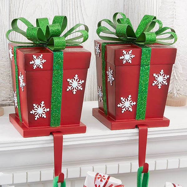 Christmas Present Gift Box Stocking Holder - 25214