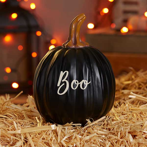 Boo, Spooky, Welcome Personalized Pumpkins - 27462