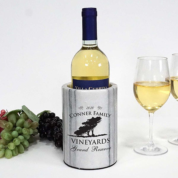 Personalized Marble Wine Chiller - 28176D