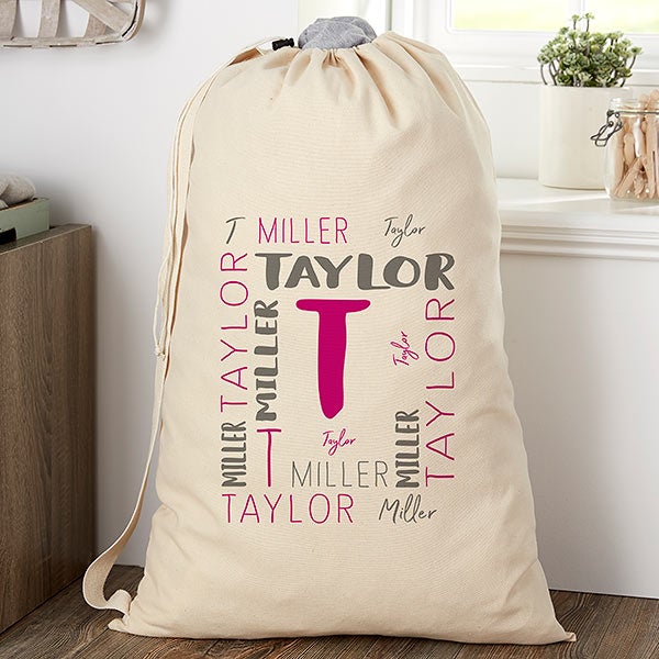 Personalized travel laundry bags best sale