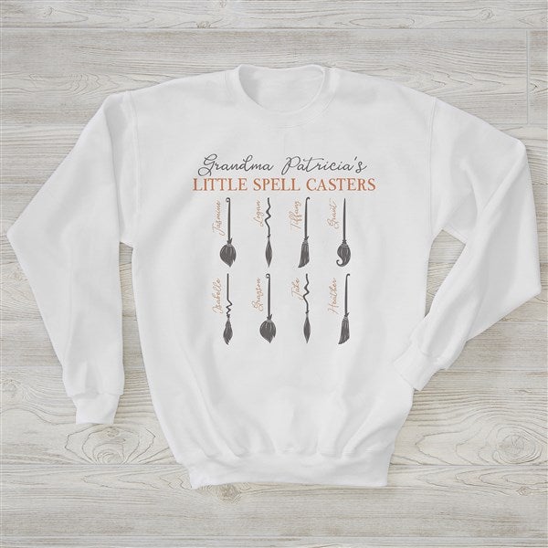 Personalized Halloween Adult Sweatshirt - Family Broom - 35960