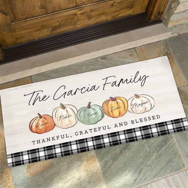 Personalized Doormats - Family Pumpkin Patch - 36370