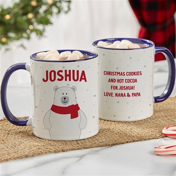 Personalized Christmas Coffee Mugs - Santa and Friends - 36982