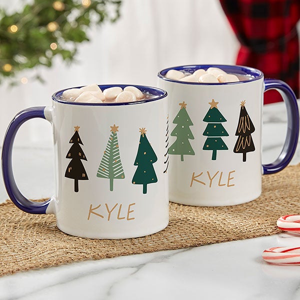 Christmas Aspen Personalized Coffee Mugs  - 37067