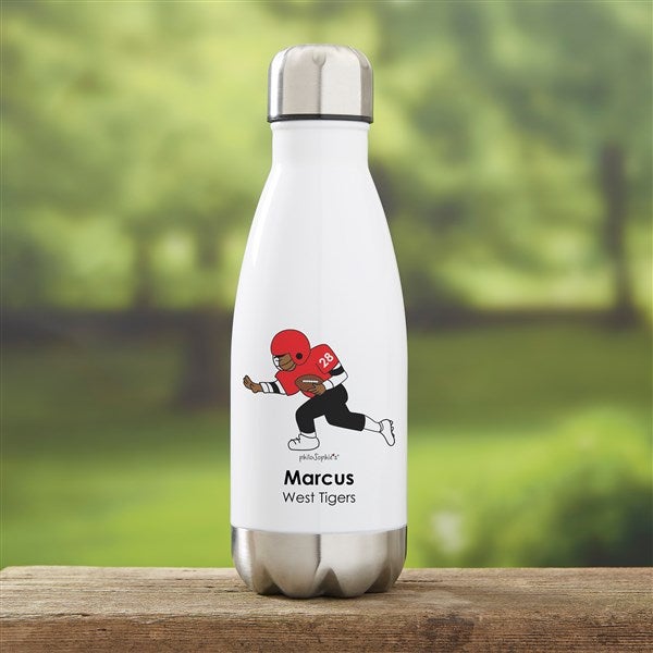 philoSophie's® Football Personalized Insulated Water Bottle  - 39276