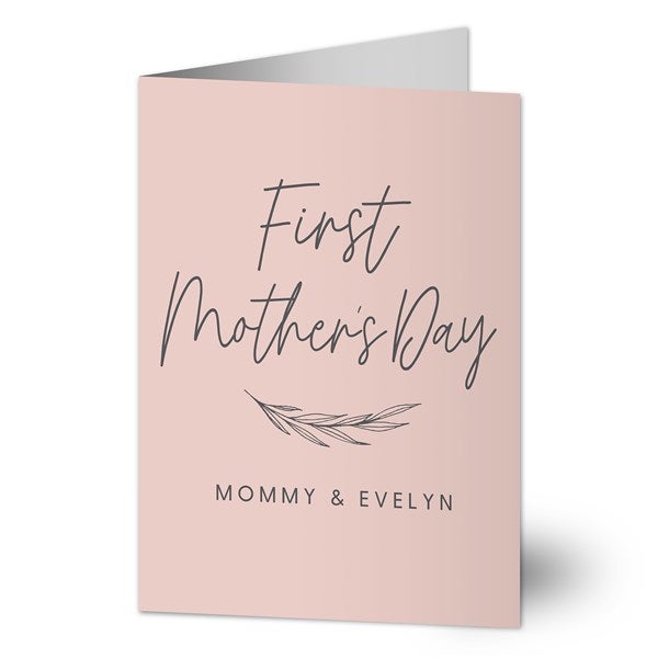 First Mother's Day Love Personalized Greeting Card  - 40004