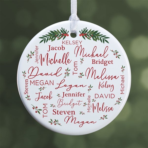 Merry Family Personalized Ornament  - 40673