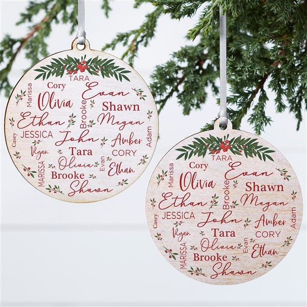 Merry Family Personalized Ornament  - 40673