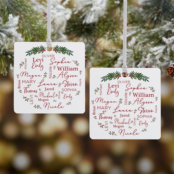 Merry Family Personalized Ornament  - 40673