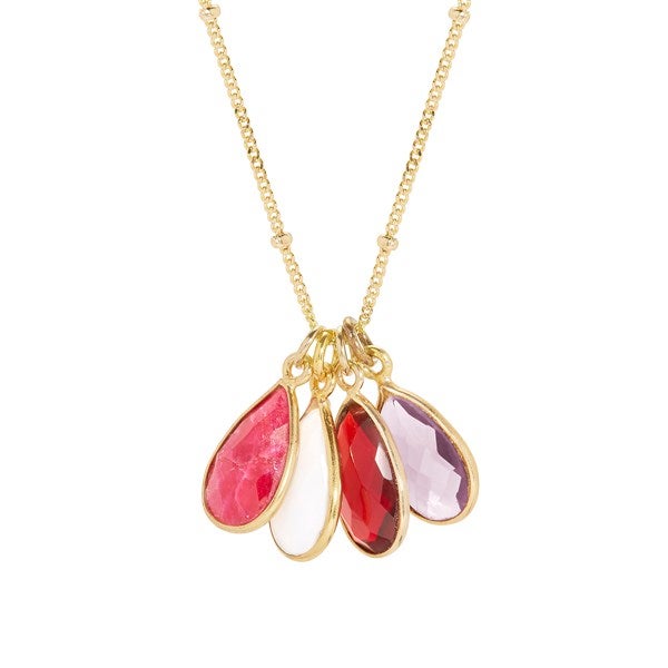 Teardrop Birthstone Necklaces - 40901D