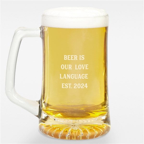 26.2 Math Miles 16 oz Beer Pint Glass, Engraved Beer Glass