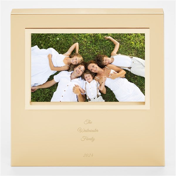 Engraved Gold Uptown 4x6 Picture Frame  - 43389