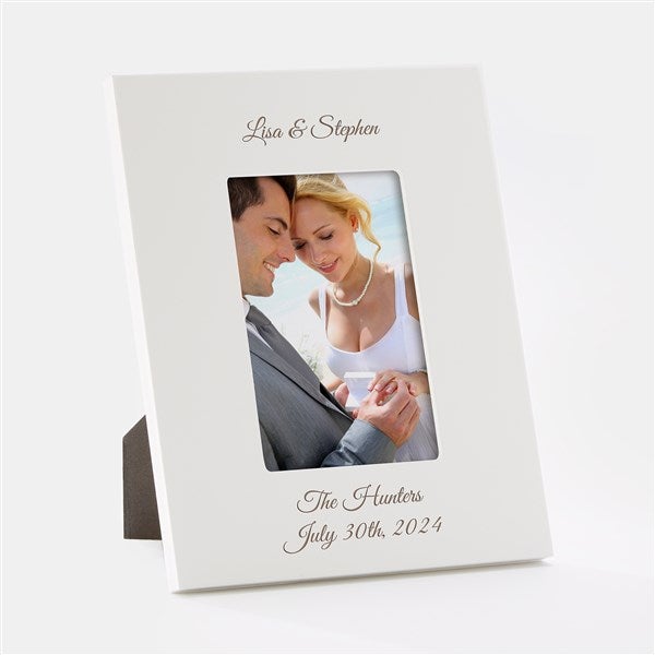 Engraved Everyday White 4x6 Picture Frame  - 43469