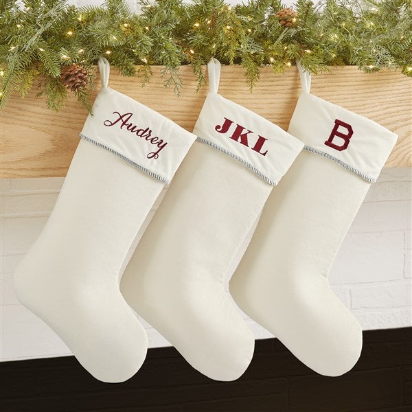 Ivory Christmas Stocking