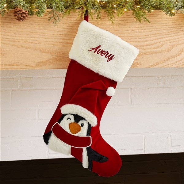 Classic Wintertime Character Personalized Christmas Stocking - 43947