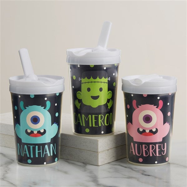 Trick or Treat Halloween Characters Personalized Toddler Sippy Cup  - 44073