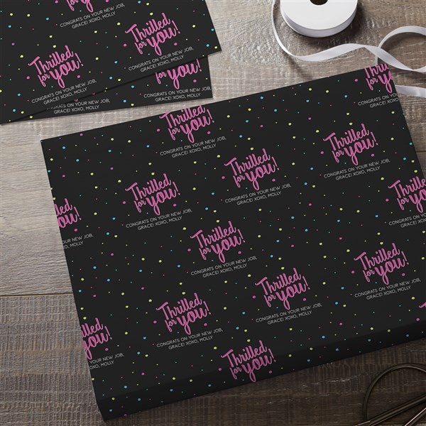 Congratulations Personalized Wrapping Paper - 44210