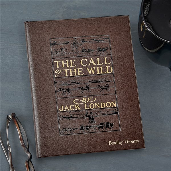 Call of the Wild Personalized Leather Bound Book  - 45380D