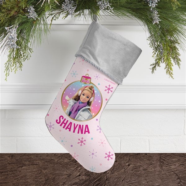 Merry & Bright Barbie Personalized Christmas Stockings  - 46010