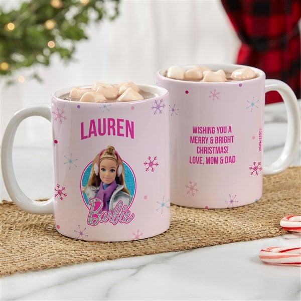 Merry & Bright Barbie Personalized Mugs - 46016