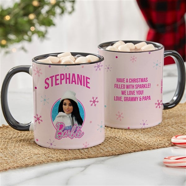 Merry & Bright Barbie Personalized Mugs - 46016