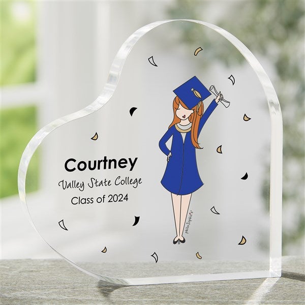 Graduation Girl philoSophie's Personalized Heart Keepsake  - 46749