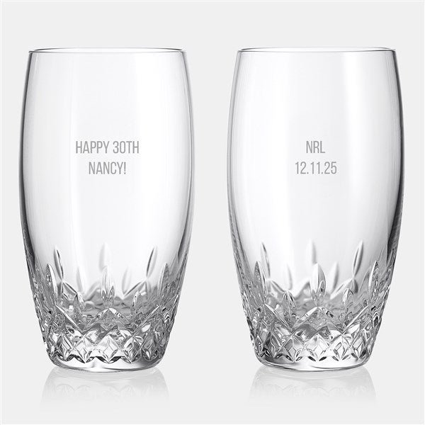 Engraved Waterford Lismore Essence Highball Pair  - 47114