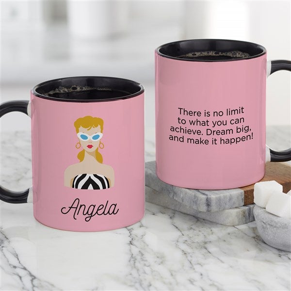 Barbie Heritage Collection Personalized Coffee Mug 11oz. Black