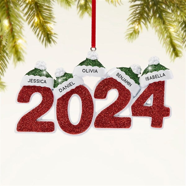 2024 Family Names Personalized Christmas Ornament - 47480