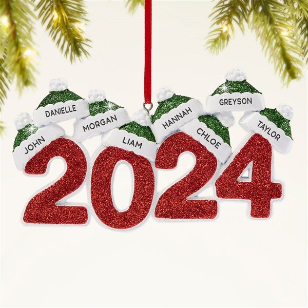 2024 Family Names Personalized Christmas Ornament - 47480