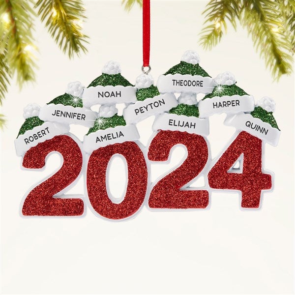 2024 Family Names Personalized Christmas Ornament - 47480