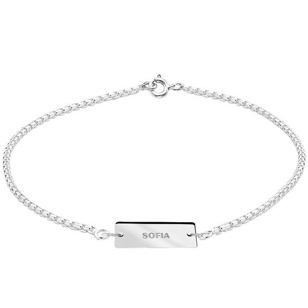 Personalized Dainty Name Anklet  - 47522D