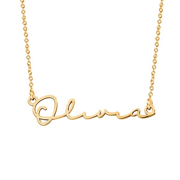 Personalized Minimalist Script Name Necklace  - 47533D