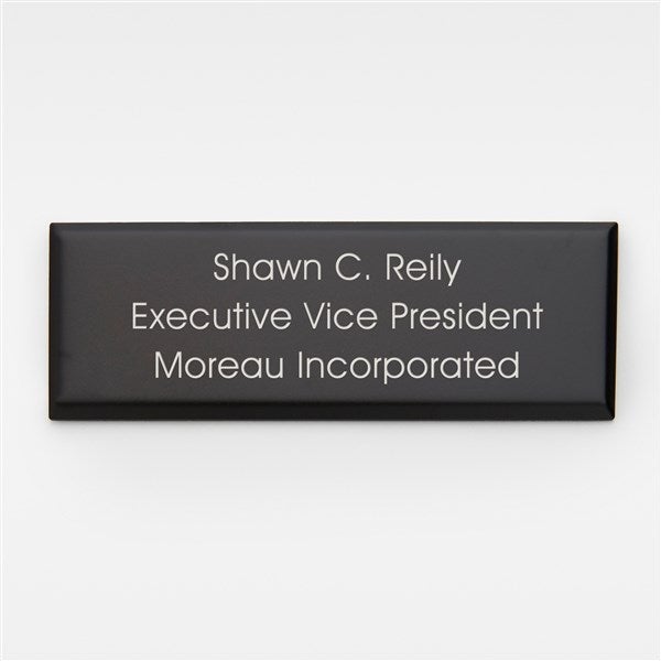 Engraved Black Matte Rectangle Plate- 3&quot; Long by 1&quot;Tall   - 47865