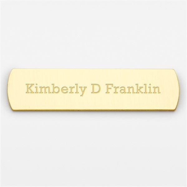 Engraved Brass Rounded Edge Plate- 2&quot; Long by 0.5&quot;Tall     - 47869