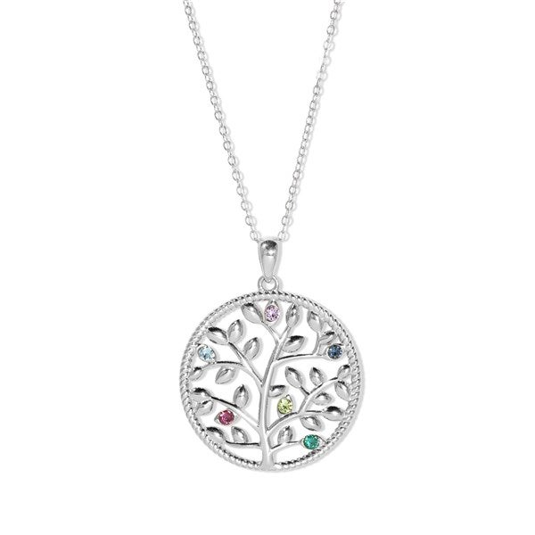  Custom Family Tree Birthstone Necklace - 47981D