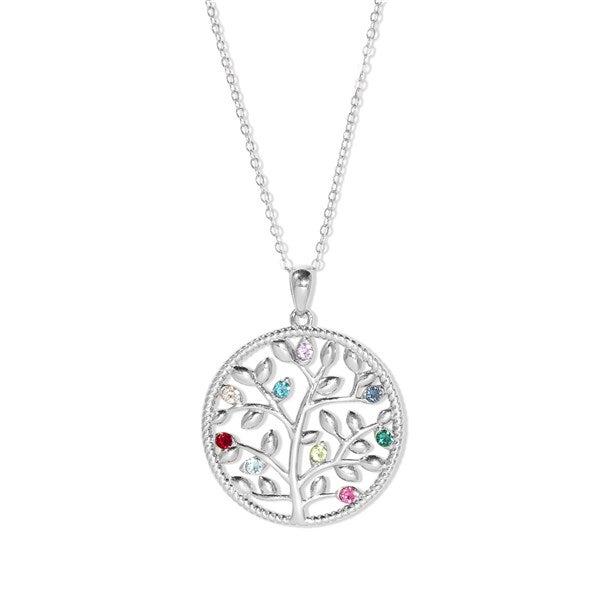  Custom Family Tree Birthstone Necklace - 47981D