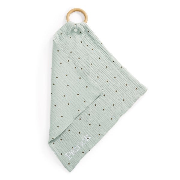 Embroidered Mini Blankie Polka Dot - 49017