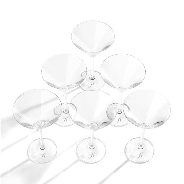 Etched Lenox Tuscany Martini Glass Set on Base - 49222