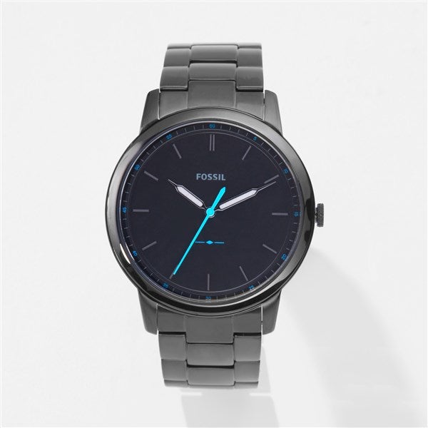 Fossil the minimalist black hotsell