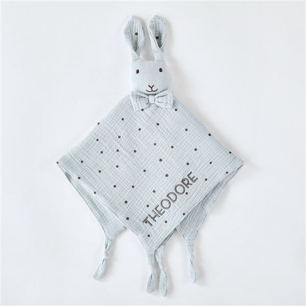 Embroidered Rabbit Polka Dot Lovey    - 50067