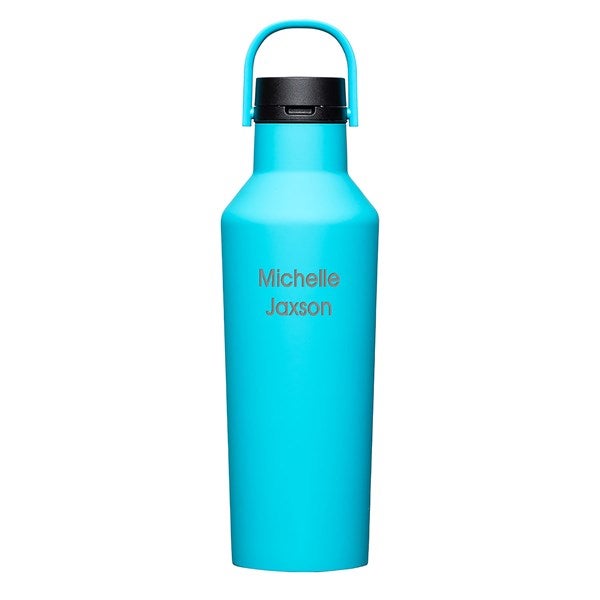 Engraved Corkcicle 32oz Sport Bottle in Capri Blue   - 50644